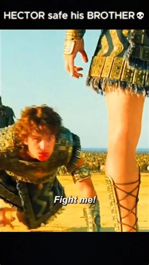 The Moment Hector Saved Paris 🥶 #movie #troy #shorts