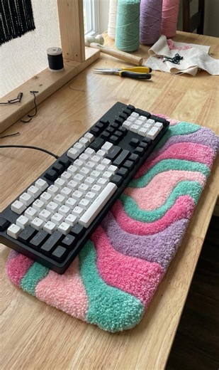 Pastel Swirl Aesthetic Desk Mat – Groovy Pink, Mint Green, Lavender Abstract Wave Pattern Table Protector for Laptop, Mouse, Study Desk, - Etsy