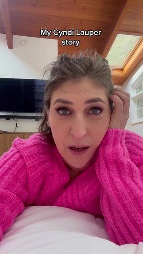 3.8M views · 10K reactions | This is my Cyndi Lauper story!  She made my 10-year old dreams come true! #truestory | Mayim Bialik | Facebook