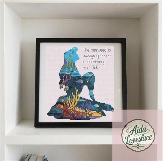 The Little Mermaid Inspired Cross Stitch Pattern - Instant PDF Download - Etsy UK