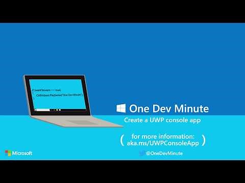 Create a Universal Windows Platform console app