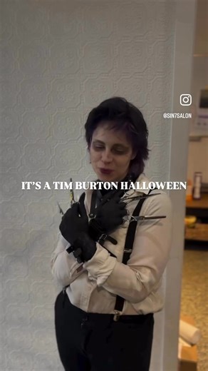it's a Tim Burton Halloween @ Sin 7 Salon!! More costumes to come!!!  Don't forget to stop by our Highstreet location for Trick or Treating!! #abbotsfordhair #whiterockhair #sin7salon #halloweencontent #reels #hairstylist #happyhallowen #avedaartist #avedaartists #davinesofficial #davinesartist | Sin 7 Salon | Facebook