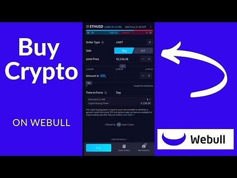 How to Buy Crypto On Webull