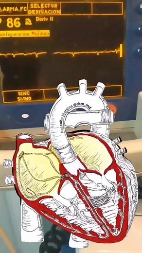 ECG rhythm with heart function 💗 . . . Follow us for more information 👇 @cardiovisual . . . Thank you for the share @knowledge.of.ecg . . #heart #rhythm #medical #ecg #ecginterpretation #nurse #nurses #studentnurse #cardiacnurse #cathlab #ekgtechnician #ekg #learn #education #medstudent #aprn #physicianassistant #cardiology #cardiologyfellow #pacemaker | CardioVisual