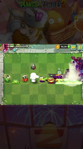 PvZ 2 - Plantfood Ability - Seven Plants Power up Vs Gargantuar Zombie #shorts #pvz2 #youtubeshorts