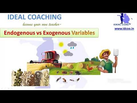 EXOGENOUS VS ENDOGENOUS VARIABLES (HINDI)