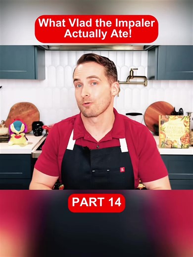 Feeding the REAL Dracula 🩸🍒 | What Vlad the Impaler Actually Ate! #HistoryTok #DarkHistory #WeirdHistory #DraculaFacts #HistoricalCooking