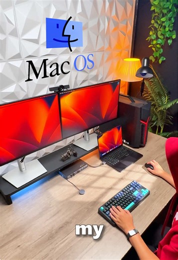 One Dock.Two Systems.I Got this KVM Switch to Flip My Mac and Gaming PC#kvmswitch #dockingstation #gamingsetup #idockm10