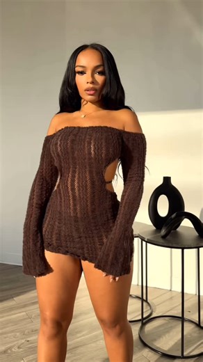 EDGE on Instagram: "A LOOK👀 shop the “No Options Fuzzy Mini Dress” at edgebyks.com"