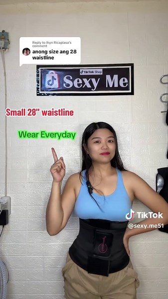Replying to @lhyn Ricaplasa Small size para sa 28 waistline sissy #waisttrainer #waistline #WAIST #slimbelt #bodyshaper #sexyme