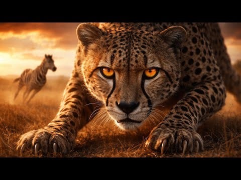 Cheetah vs Zebra: The Ultimate High-Speed Chase (4K) !Wildclash4k