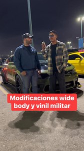 Modificación Charger wide body y vinil verde militar #tuning #mx #viral | Cells Customs Tijuana