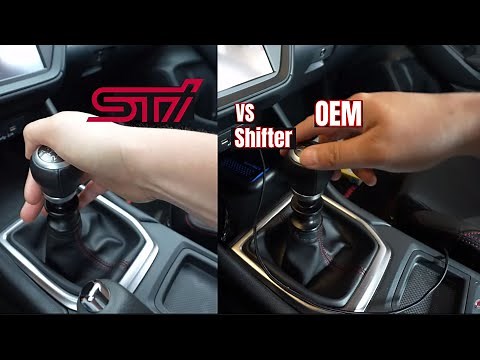 VB WRX STI Short shifter install comparison vs OEM Subaru 2022 2023 2024 WRX STI