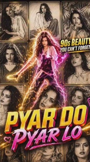 Pyar Do Pyar Lo ❤️ 90s Beauty You Can’t Forget 🔥 | Retro Bollywood Icon #shorts