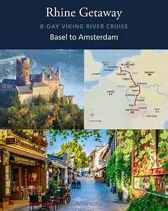 With 8 days exploring the enchanting destinations between Basel and Amsterdam, our popular Rhine Getaway is a must for your travel wish list. Make your summer shine with a journey on the Rhine: https://bit.ly/3xFRmun | Viking