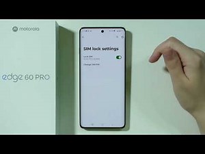 Motorola Edge 60 Pro: How to Remove SIM PIN (Unlock SIM Card) - Disable PIN Code