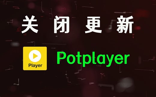 Potplayer 关闭更新