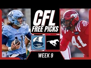 ARGONAUTS vs STAMPEDERS CFL Picks and Predictions (Week 9) | CFL Free Picks Today