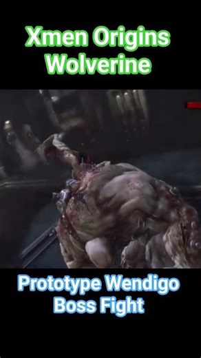 Xmen Origins Wolverine Prototype Wendigo Boss Fight