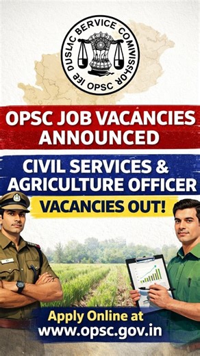 Sanjay Das on Instagram: "300+ OPSC Civil Services & 118 Agriculture Officer vacancies announced! Your time is NOW. 💪📚 #OPSC #odiajobupdate #odiajobinformation #EducationReel #socialawareness✍️❗"