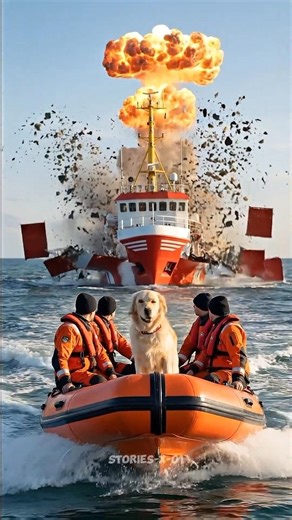 Hero Dog Jumps Into the Ocean to Save Crew | Cinematic Rescue Story