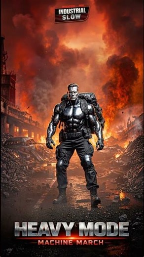 💀 HEAVY MODE Machine March • Cyborg Rucking Music Industrial Slow