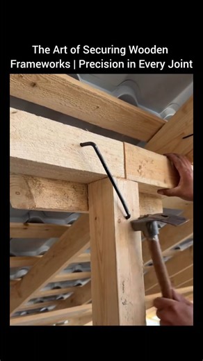 Engineering Gadgets on Instagram: "The Art of Securing Wooden Frameworks | Precision in Every Joint This video takes a closer look at the process of securing wooden frameworks—a fundamental stage in construction that directly impacts the strength, stability, and longevity of a structure. It highlights how accuracy, craftsmanship, and proper technique come together in carpentry work. Each step reflects the importance of careful planning and execution, where even the smallest detail plays a vital 