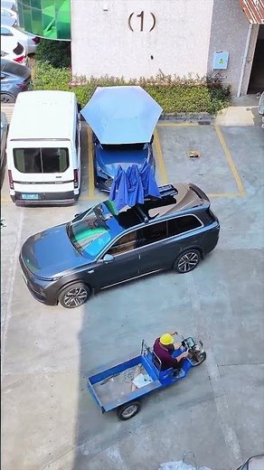 Remote-Control Auto Car Umbrella with UV Guard & All-Season Weather ( # 2483 ) 1️⃣