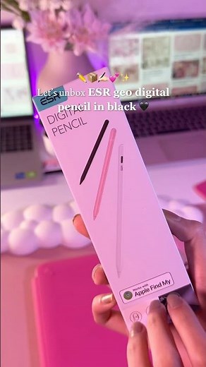 Let’s unbox ESR geo digital pencil in black 🖤 #ipadaccessories