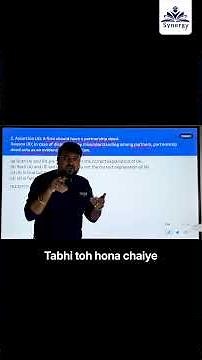 Assertion & Reason Question Explained | Partnership Deed | Class 12 Accountancy | Synergy Education