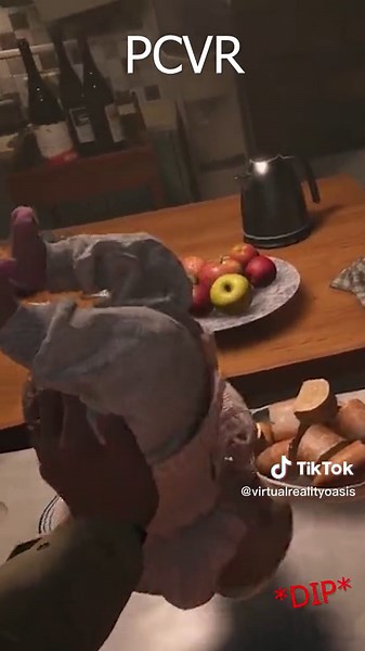 Dab or dip? Which version of Resident Evil 8 VR do you think is better? 🫢 #vr #virtualreality #residentevilvillage #gaming #psvr2 #ps5 #dipordab