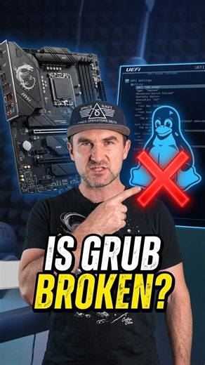 Is GRUB broken on MSI? Let's check #linux #msi #techshorts