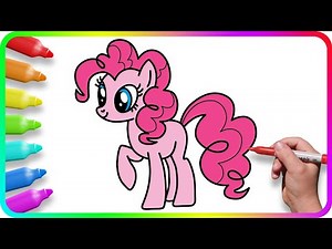 How to Draw MY LITTLE PONY | Easy Drawing Tutorial Art | Step by step drawing Pinkie Pie