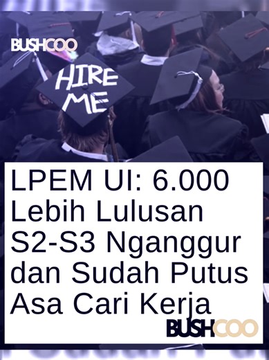 Ribuan lulusan pascasarjana di Indonesia kini menghadapi kenyataan pahit di pasar kerja. Laporan Lembaga Penyelidikan Ekonomi dan Masyarakat FEB UI mencatat, lebih dari 6.000 lulusan S2 dan S3 masuk kategori menganggur sekaligus putus asa mencari pekerjaan. Fenomena ini menunjukkan bahwa gelar tinggi tak lagi menjadi jaminan akses kerja, sekaligus menyingkap hambatan struktural yang luput dari indikator resmi seperti tingkat pengangguran terbuka. Keputusasaan muncul karena kombinasi faktor : min