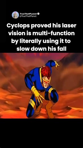 Cyclops proved his laser vision is multi-function by literally using it to