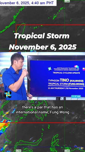 18K views · 239 reactions | Tropical Storm Update ⛈️ #TropicalStorm #typhoon November 6,2025 - am Thursday Courtesy of DOST-PAGASA #WeatherUpdate #weather | Update ng Panahon Philippines | Facebook