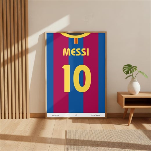 Lionel Messi 10 Jersey Poster Printable | Minimalist Football Wall Art | Argentina Soccer Print | Gift for Him | Modern Office Decor - Etsy Australia