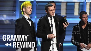 50K views · 1.7K reactions | #GRAMMYRewind ⏪ Revisit the moment twenty one pilots dropped their pants after winning a GRAMMY in 2017 for Best Pop Duo/Group Performance for their hit "Stressed Out": youtu.be/-vhIYDC4O8Y | GRAMMYS | Facebook