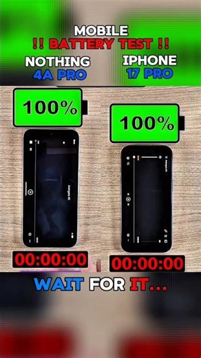 Nothing Phone 4a Pro vs iPhone 17 Pro – Ultimate Battery Drain Test! 🔋⚡ Who Survives the Longest?