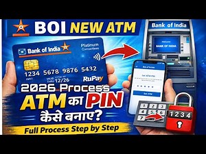 Bank of India New ATM Card PIN Kaise Banaye | BOI ATM Machine Se PIN Generate (Step by Step) 2026