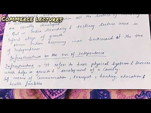 infrastructure on the eve of independence || class 12 indian economic development