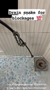 How to use drain snake for blockages 💯 #DrainSnake #plumbing #tools | RB Plumbing Experts