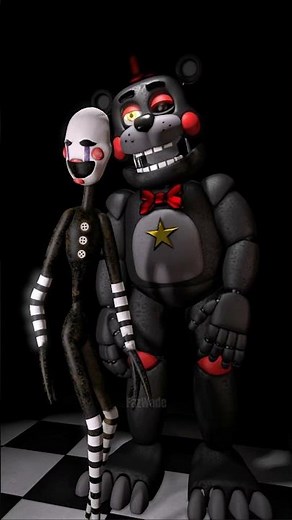 How puppet enter inside lefty #fnaf #fivenightsatfreddy #fyp #puppet #lefty