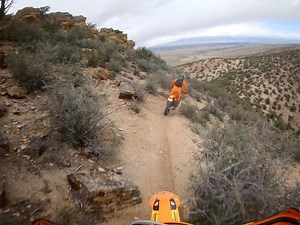 376K views · 2.5K shares | More super-silky action from the boys at Gnarly Routes Inc. Cole Kirkpatrick and Russell Bobbitt take their KTM 300 XC-W TPI and KTM 500 EXC-F machines to explore some of the Montrose trails in beautiful Colorado - awe-inspiring vistas and incredible riding terrain. #KTM #ReadyToRace | KTM | Facebook