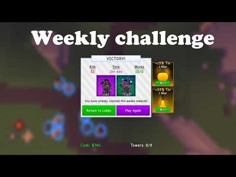 How to beat the weekly challenge in Retro tower defense solo