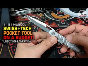 SWISS+TECH 11 in 1 Multitool Unboxing and Overview | Pocket Multitool on a Budget!