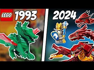 Evolution of LEGO Dragon Sets from Castle to Ninjago to DnD