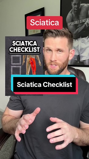 Sciatica Checklist: if you check all 3, you’re doing the right stuff ✅✅✅ The 1st check is the most important which is why it blows my mind how many people are never told whether they’re dealing with a pinched nerve (radiculopathy) or a pissed off nerve (radicular pain). It’s important because 1) it changes management options - I’m usually referring for an orthopedic consult if I see clear signs of radiculopathy. 2) It gives people permission to move again - people who think they have nerve damag