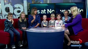 We had some little visitors helps us end Global News at Noon today! | Global Calgary