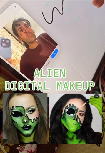 Alien Digital Makeup: Transforming Art and Beauty